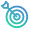 a blue and green circular logo